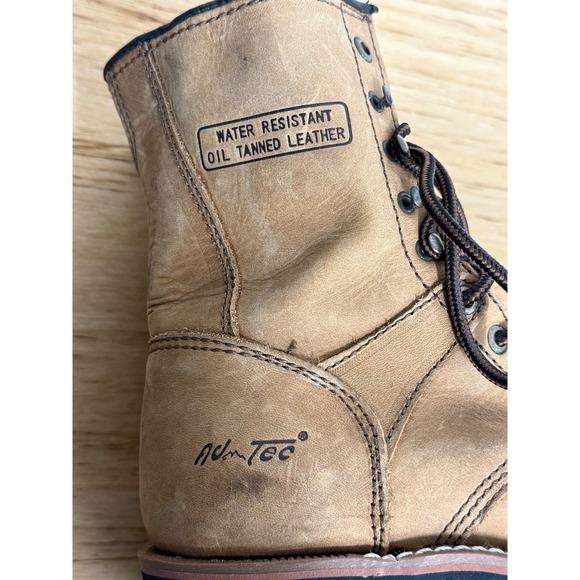 Ad-Tec 2427 Mens 7 Tan Oil Tanned Leather Water Resistant Logger Work Boots main image 4